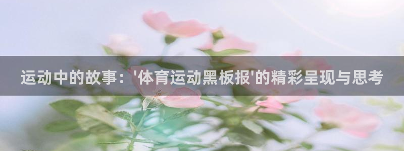 3377体育官方正版app娱乐网站：运动中的故事：\