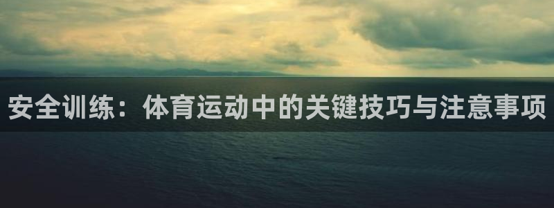 注册3377体育官方正版app：安全训练：体育运动中